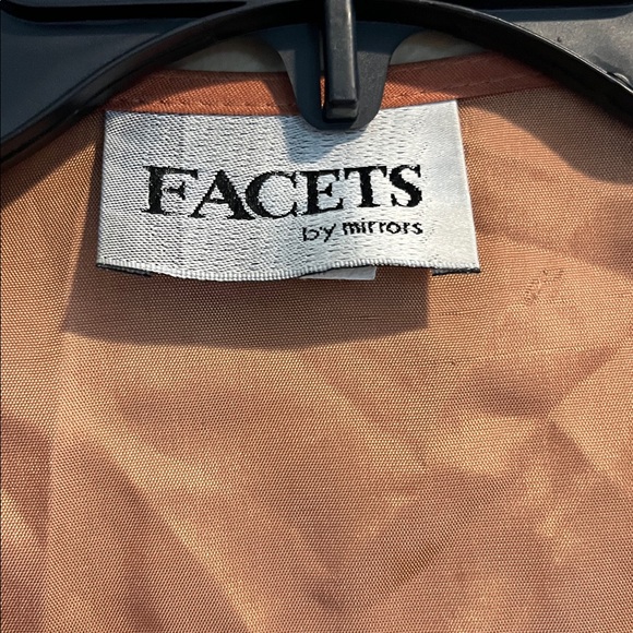 EUC vintage Facets by Mirrors teddy bear tapestry button vest size Medium - Picture 2 of 7